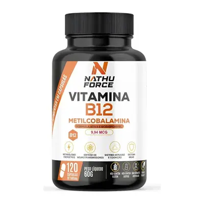 Pote de Vitamina B12 Metilcobalamina Nathu Force