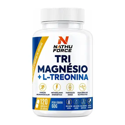 Pote de Tri Magnésio + L-treonina Nathu Force